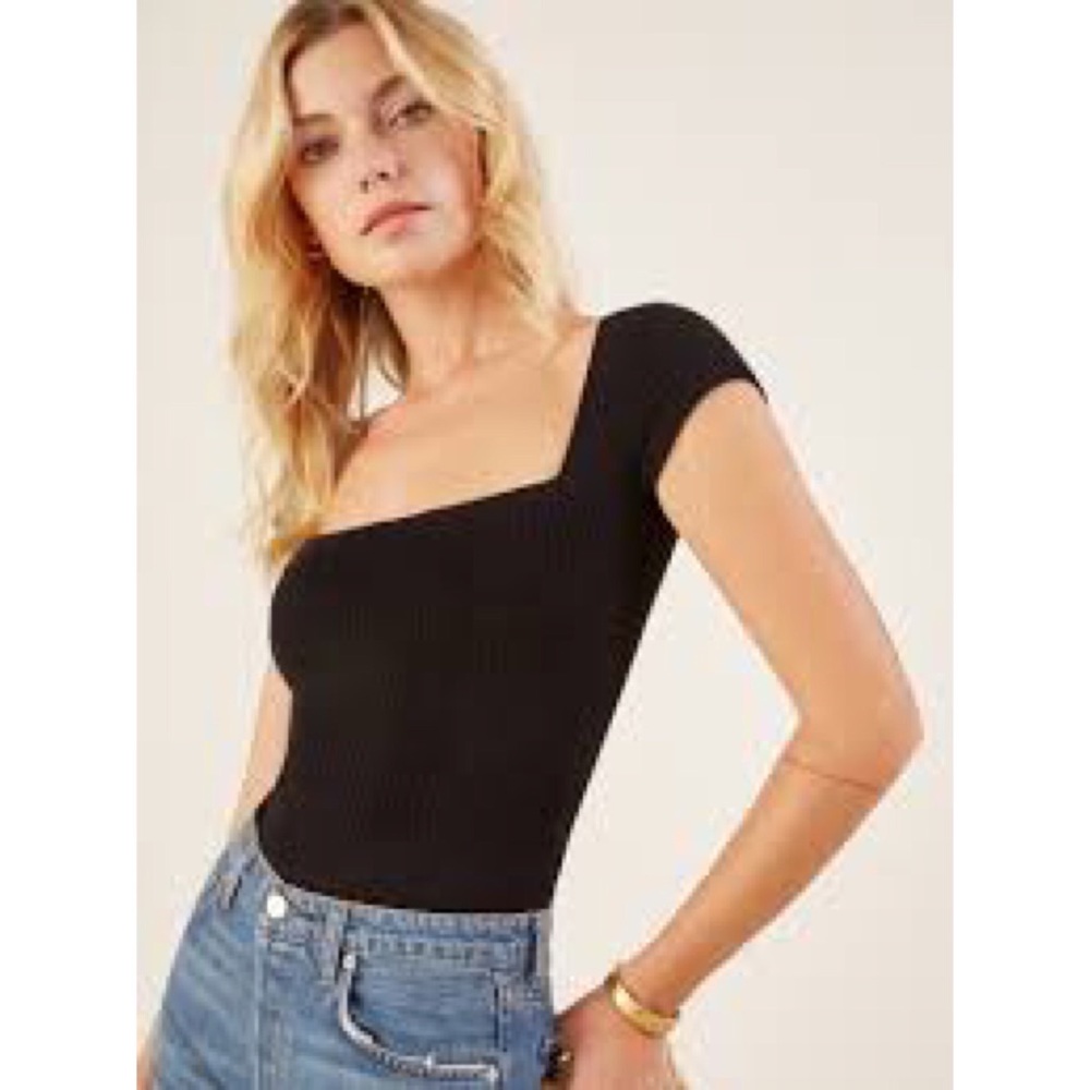 Reformation Bardot Knit Top